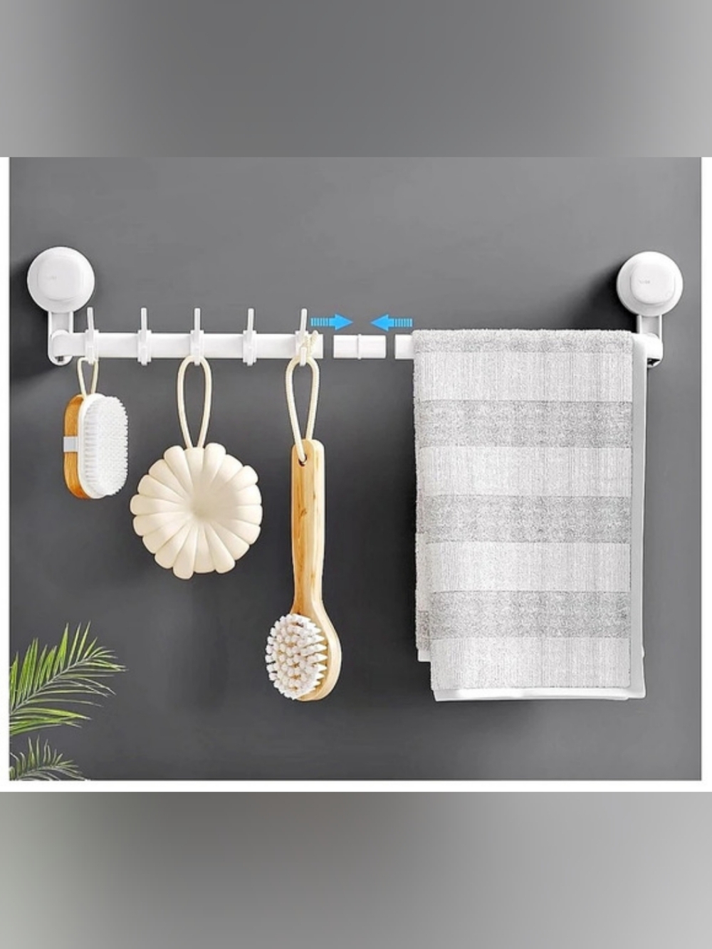 Brand New Premium Quality Multi-Functional Towel Rack White Suction Cup